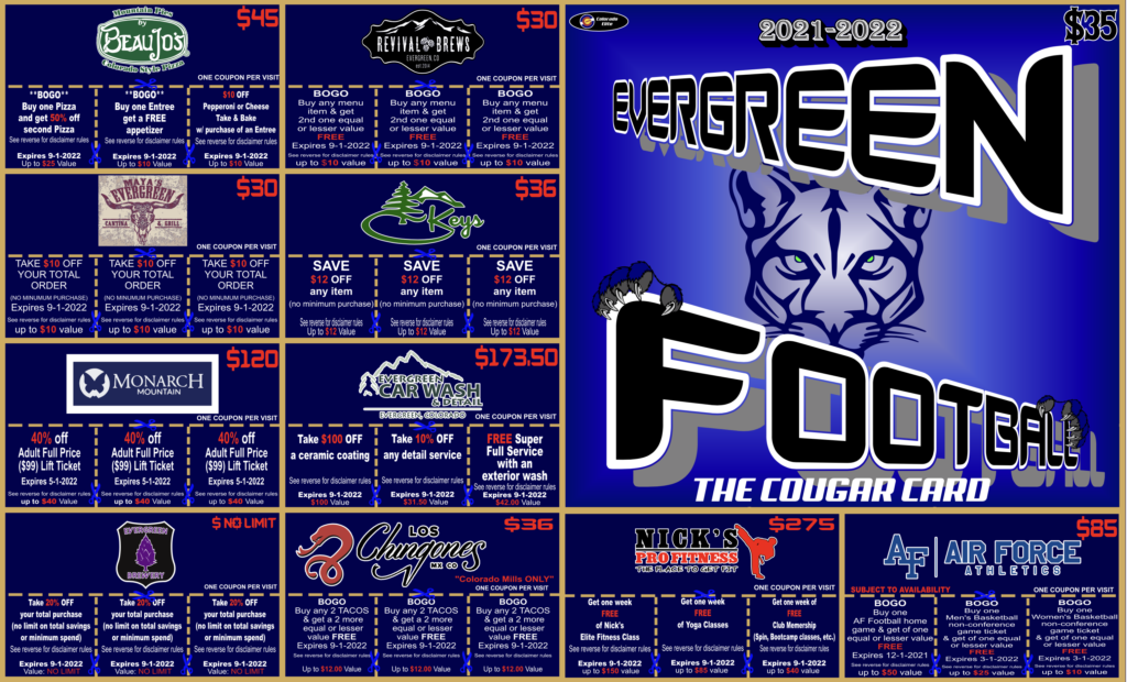 Evergreen Cougar Cards